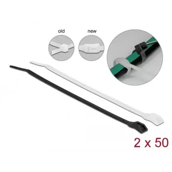 Kabeļu sasaiste DeLOCK 150x3,6mm 100 gab.
