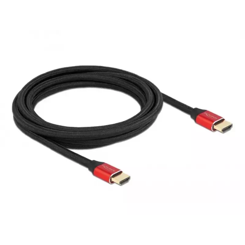 HDMI kabelis DeLOCK Ultra High Speed 48 Gbps 8K 60 Hz sarkans 3 m