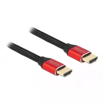 HDMI kabelis DeLOCK Ultra High Speed 48 Gbps 8K 60 Hz sarkans 3 m