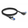 Tīkla kabelis DeLOCK RJ45 Cat.6A S/FTP 1m Melns