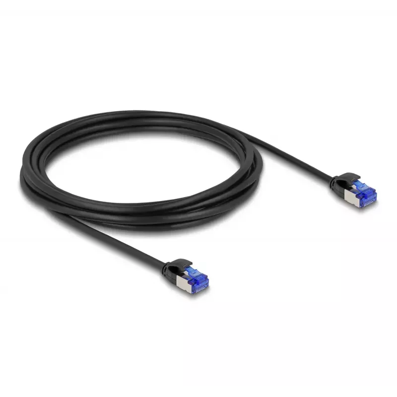 Tīkla kabelis DeLOCK RJ45 Cat.6A 3m Melns