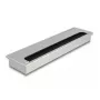 Kabeļu caurlaide DELOCK 66863 galdam, sudraba, 80×300×28 mm, 1 gab.
