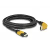HDMI kabelis DeLOCK 86990 3 m HDMI Type A Standard Melns Dzeltens
