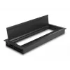 DeLOCK kabeļu caurlaide ar birsti galda montāžai 300 x 120 x 28 mm melna