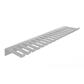 Kabeļu turētājs sienas stiprinājumam DELOCK 66887, pelēks, 90 mm x 25 mm x 0,325 m, 1 gab.
