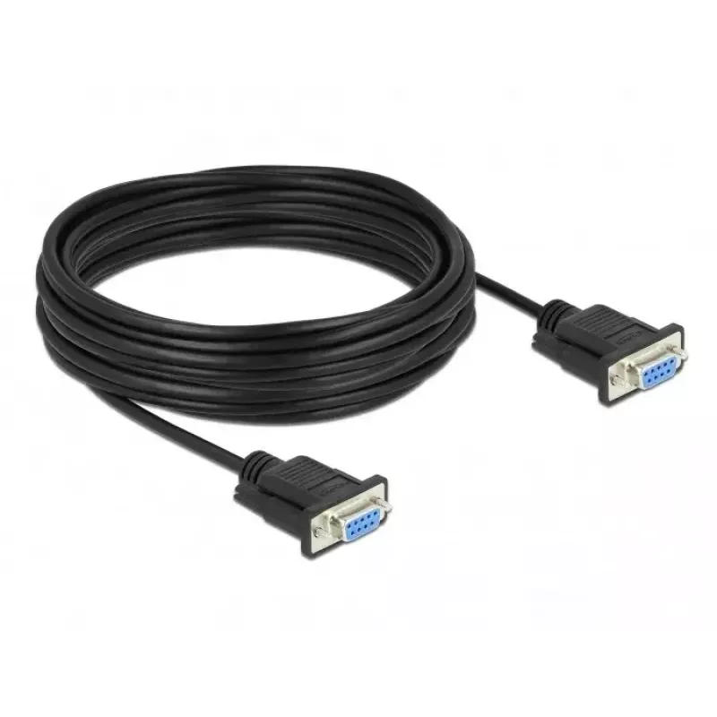 Seriālais kabelis DeLOCK 87783 melns 10 m DB-9