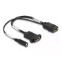 DeLOCK DisplayPort kabelis 4K 60 Hz līdzstrāvas padeve 0,30 m paneļa montāža