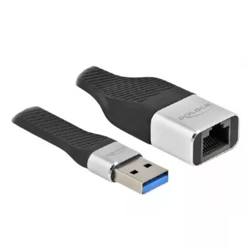 DeLOCK FPC plakanais lentes kabelis USB Type-A uz Gigabit LAN 10/100/1000 Mb/s 13 cm