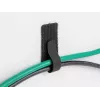 DeLOCK Mini āķa-cilpu kabeļu turētājs 90 mm x 24 mm pašlīmējošs 10 gabali melns