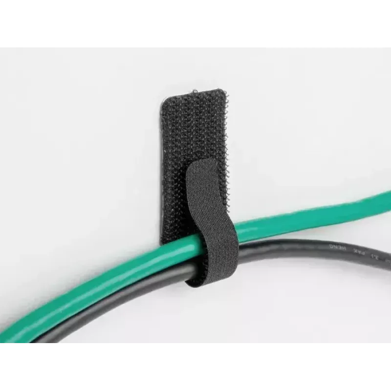 DeLOCK Mini āķa-cilpu kabeļu turētājs 90 mm x 24 mm pašlīmējošs 10 gabali melns