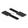 DeLOCK Mini āķa-cilpu kabeļu turētājs 90 mm x 24 mm pašlīmējošs 10 gabali melns