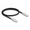 Tīkla kabelis DELOCK 80254 Cat6a S/FTP (S-STP) RJ-45 uz RJ-45 0,5 m Melns