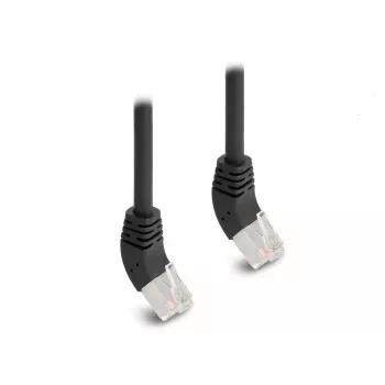 DeLOCK RJ45 tīkla kabelis Cat.6A S/FTP 45° uz augšu leņķots 5m melns