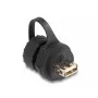 DeLOCK kabeļa savienotājs USB 2.0 Type-B ligzda uz Type-A ligzda IP68 melns