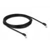 DeLOCK RJ45 tīkla kabelis Cat.6A S/FTP 45° lejupvērsts leņķa spraudnis 3 m melns