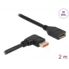 DisplayPort pagarinātāja kabelis DeLOCK 87078 2m 8K 60Hz leņķveida