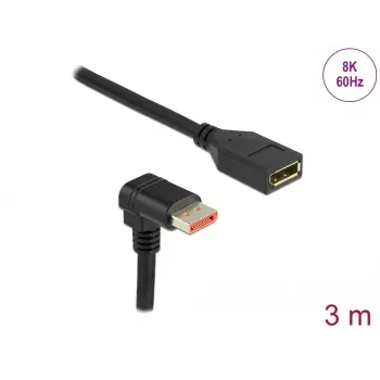 DisplayPort pagarinātāja kabelis DeLOCK 87093 3m 8K 60Hz
