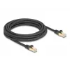 DeLOCK RJ45 tīkla kabelis Cat.6A S/FTP 5m melns