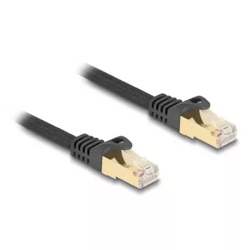 DeLOCK RJ45 tīkla kabelis Cat.6A S/FTP 5m melns