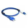 DeLOCK Fiber Optical kabelis LC Duplex to SC Duplex Singlemode OS2 2 m