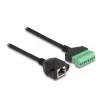 DeLOCK RJ45 kabelis Cat.6 spraudnis uz spaiļu bloka adapteri 2 m