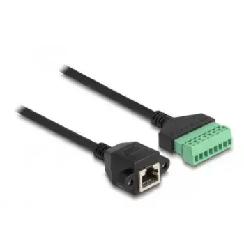 DeLOCK RJ45 kabelis Cat.6 spraudnis uz spaiļu bloka adapteri 2 m