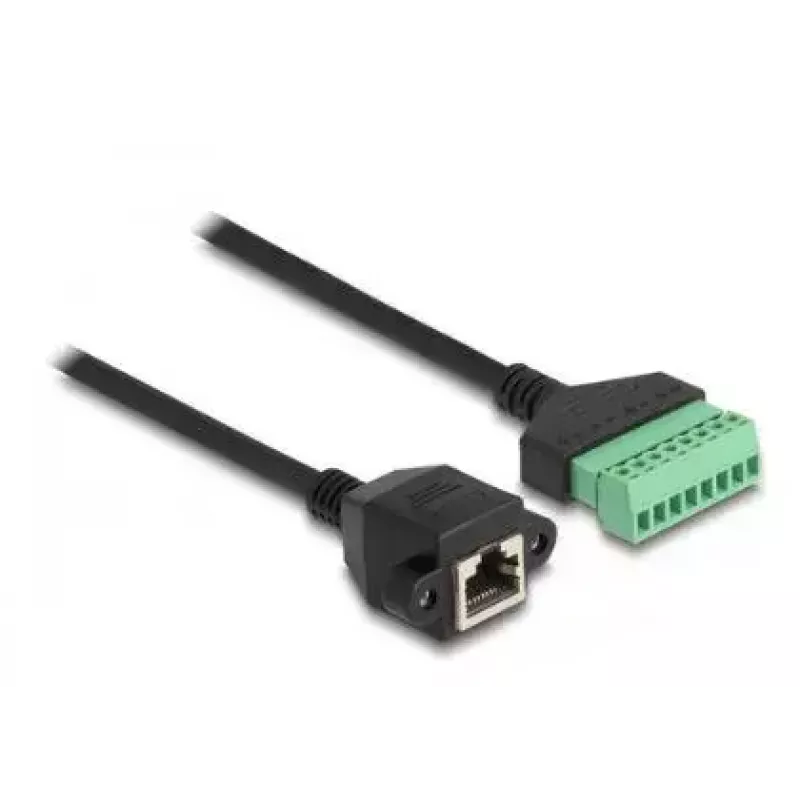 DeLOCK RJ45 kabelis Cat.6 spraudnis uz spaiļu bloka adapteri 2 m