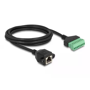 DeLOCK RJ45 kabelis Cat.6 spraudnis uz spaiļu bloka adapteri 2 m