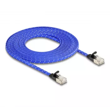 Tīkla kabelis DeLOCK RJ45 Plakans Cat.6A 5m zils