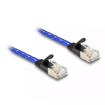 Tīkla kabelis DeLOCK RJ45 Plakans Cat.6A 5m zils