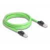 Tīkla kabelis DeLOCK 80890 RJ-45 Cat6a 2m Melns Zaļš