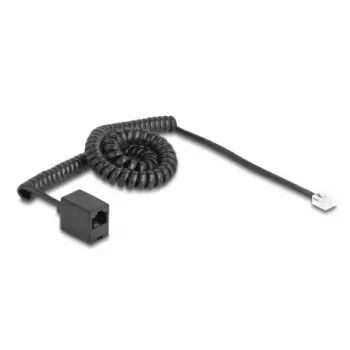 DeLOCK telefona kabelis 3 m Melns 90064 RJ-11 RJ-45