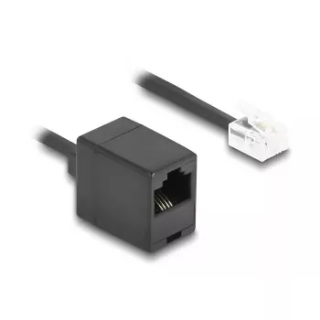 DeLOCK telefona kabelis 3 m Melns 90064 RJ-11 RJ-45