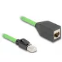 Tīkla kabelis DeLOCK 80880 RJ-45 Cat6a 1 m zaļš