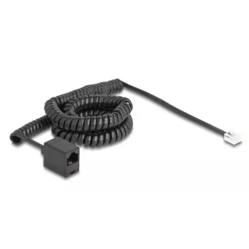DeLOCK telefona kabelis 90114 5 m melns RJ-11 RJ-45