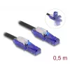 Tīkla kabelis DeLOCK 80925 RJ-45 Cat6 0,5m melns violets