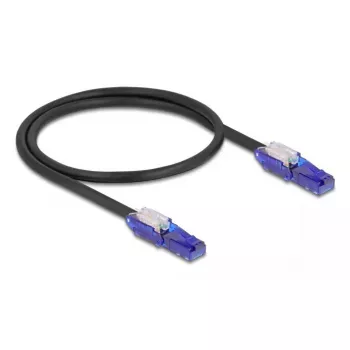 Tīkla kabelis DeLOCK 80925 RJ-45 Cat6 0,5m melns violets
