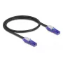 Tīkla kabelis DeLOCK 80925 RJ-45 Cat6 0,5m melns violets