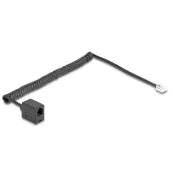 Telefona kabelis DeLOCK 90231 2 m Melns RJ-11 uz RJ-11