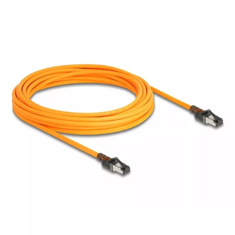 Tīkla kabelis DeLOCK RJ45 USB Type-C Cat.6A 7.5m oranžs