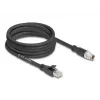 DeLOCK 80585 M12 uz RJ-45 Cat5e tīkla kabelis, 5 m, melns
