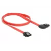SATA vads DeLOCK 83969 0,5 m SATA 7-pin Melns Sarkans