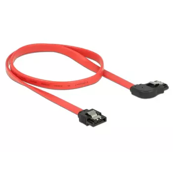 SATA vads DeLOCK 83969 0,5 m SATA 7-pin Melns Sarkans