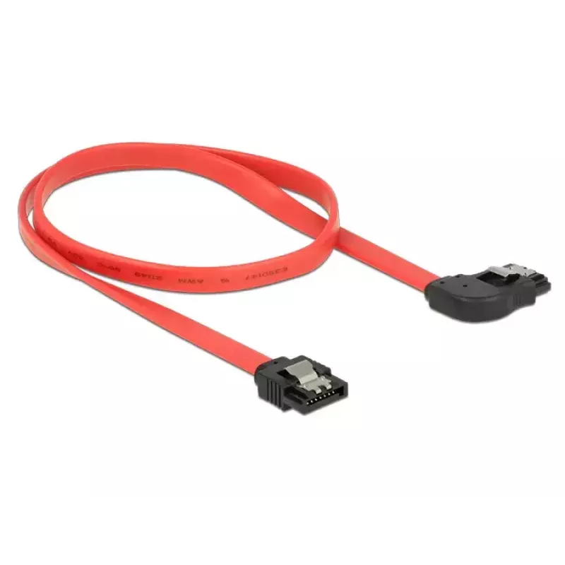 SATA vads DeLOCK 83969 0,5 m SATA 7-pin Melns Sarkans