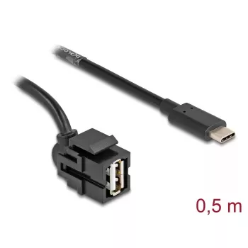 DeLOCK USB kabelis 0,5 m USB 2.0 USB A USB C 88056