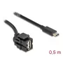 DeLOCK USB kabelis 0,5 m USB 2.0 USB A USB C 88056