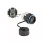 DELOCK vadu savienotājs RJ45 Cat.6A LSA taisns melns 29×43×29 mm