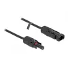 Kabelis DeLOCK DL4 Solar kabelis 4 mm² vīrišķais uz sievišķo 3 m melns