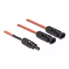 Kabeļu sadalītājs DeLOCK DL4 1 x ligzda uz 2 x spraudnis 30 cm sarkans