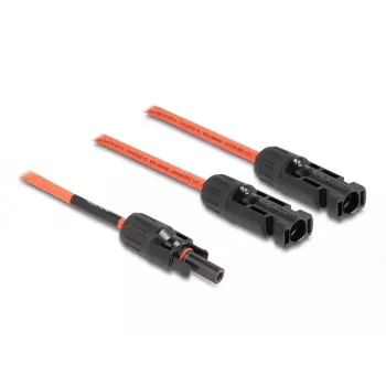 Kabeļu sadalītājs DeLOCK DL4 1 x ligzda uz 2 x spraudnis 30 cm sarkans